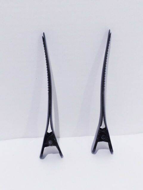 Combo 2 kẹp mỏ vịt kim loại màu đen (6cm/8cm)