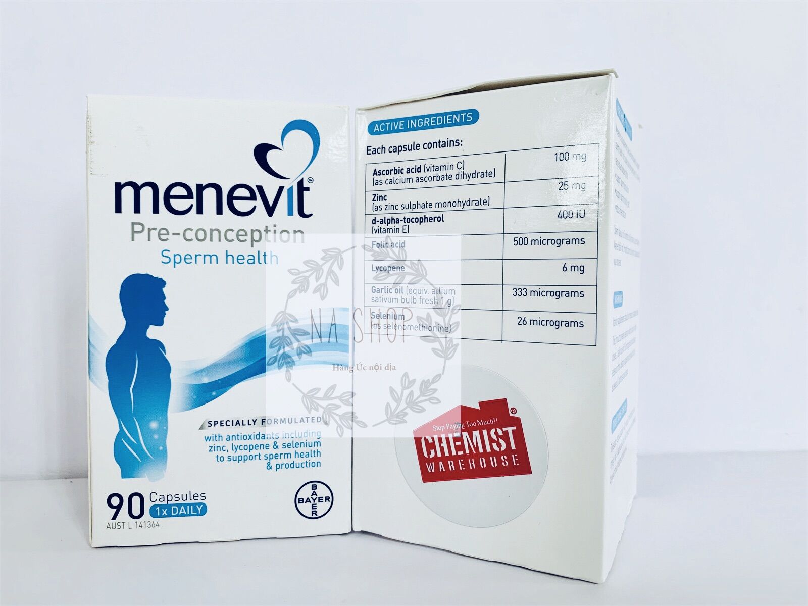 Menevit Cho Nam Giới Của Úc 30 viên DATE 2024