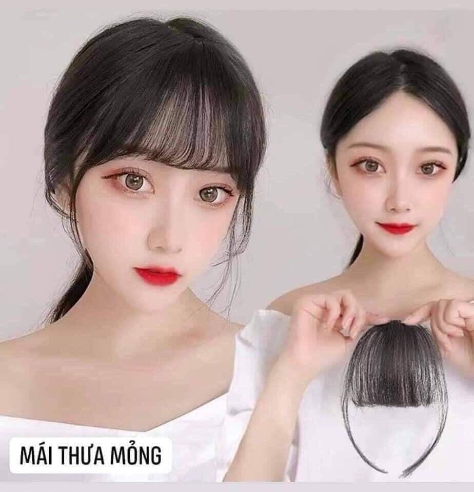 Mái thưa tóc thật hàn quốc