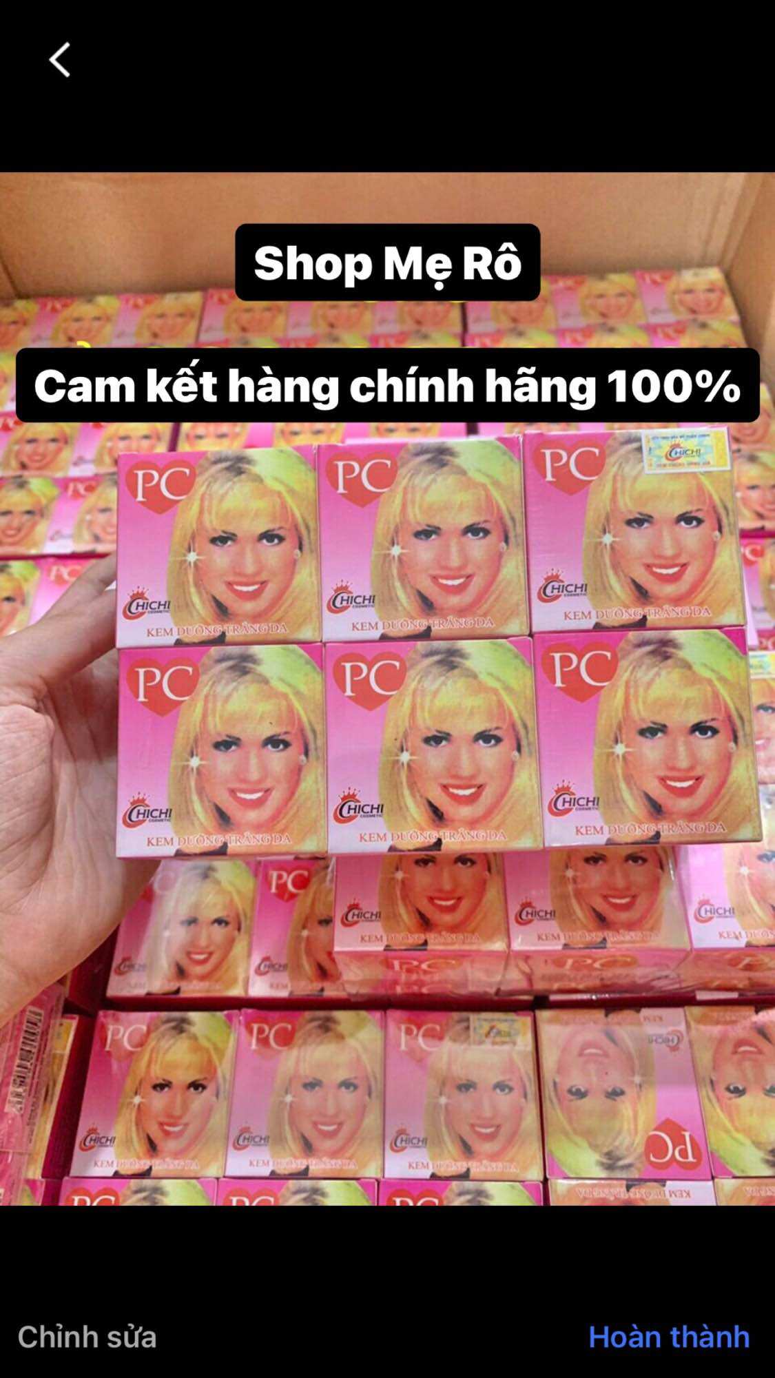 Lẻ 1 hủ kem pc chi chi dưỡng trắng da hủ 4,5gram (hàng việt)