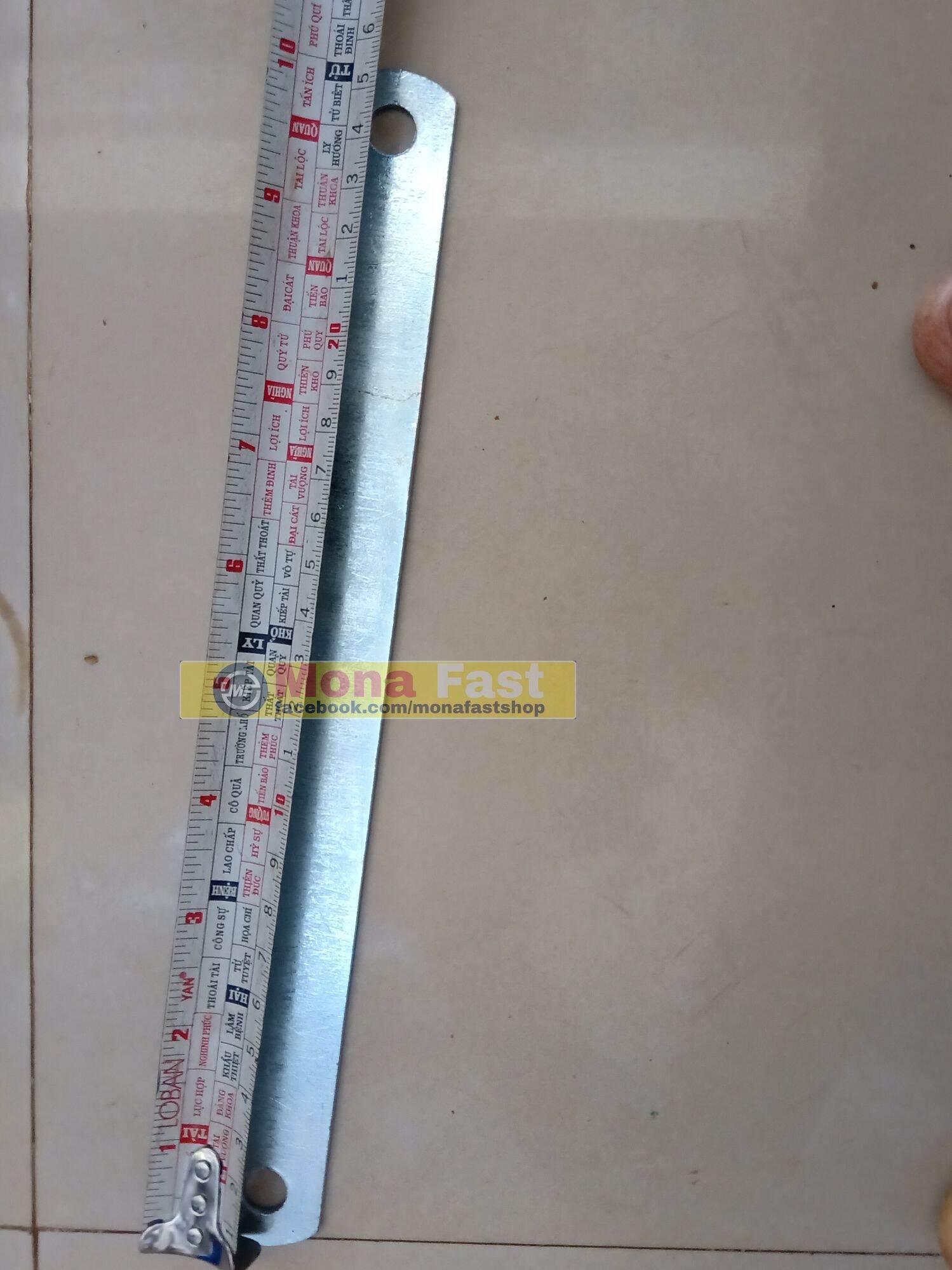 Pát sắt dài 25cm lỗ ốc 10li