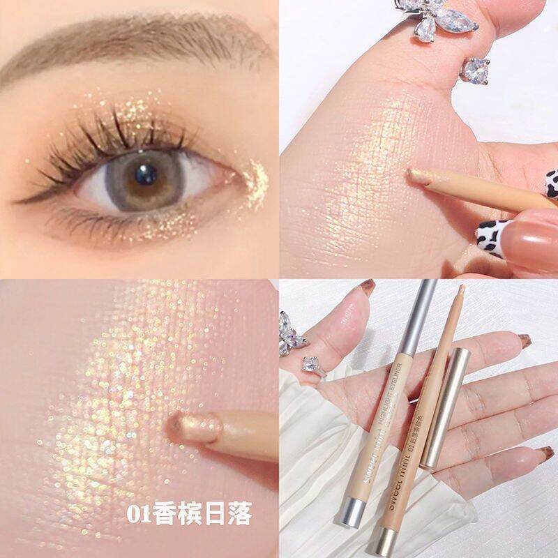Phấn mắt bắt sáng dạng bút sáp nhũ trang điểm lấp lánh tự
