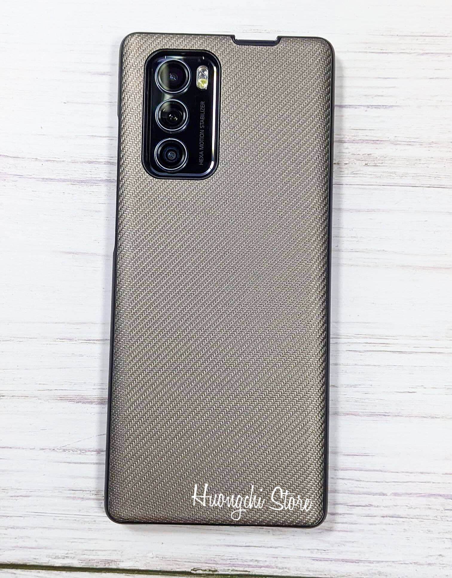 Ốp lưng cho điện thoại LG Wing sợi Carbon cao cấp