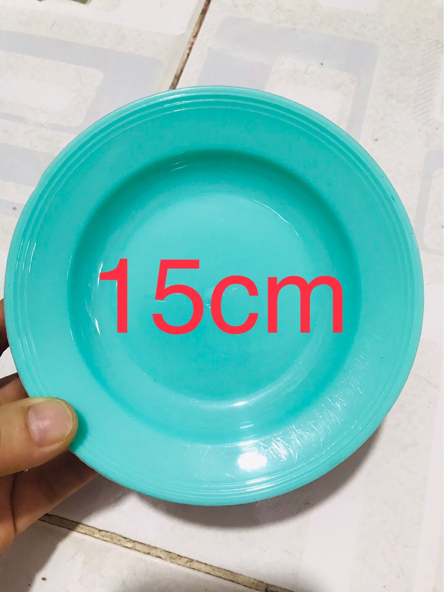 🏵️Set 10 Dĩa Nhiều Nhiều Màu, Cở Vừa (Rộng 15cm)