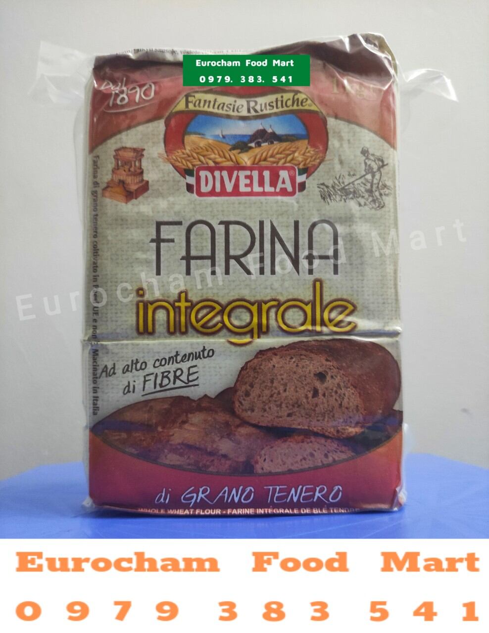 Bột làm bánh mì Divella Farina Integrale 1KG