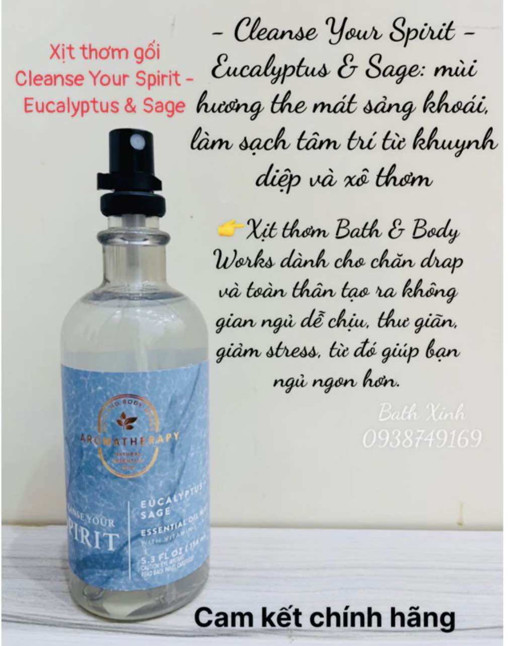 XỊT THƠM GỐI CỦA BATH BODY WORKS 156ml