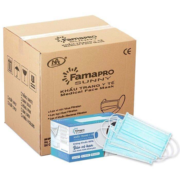 SỈ 1 THÙNG KHẨU TRANG 4 LỚP FAMAPRO SUNNY( 50 hộp)