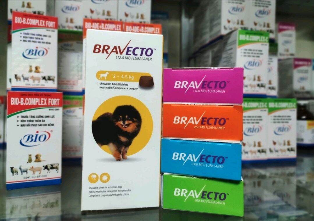Viên nhai Bravecto (chó 2-4.5kg) bảo vệ cún khỏi ghẻ, viêm da, ve rận, kí sinh trùng