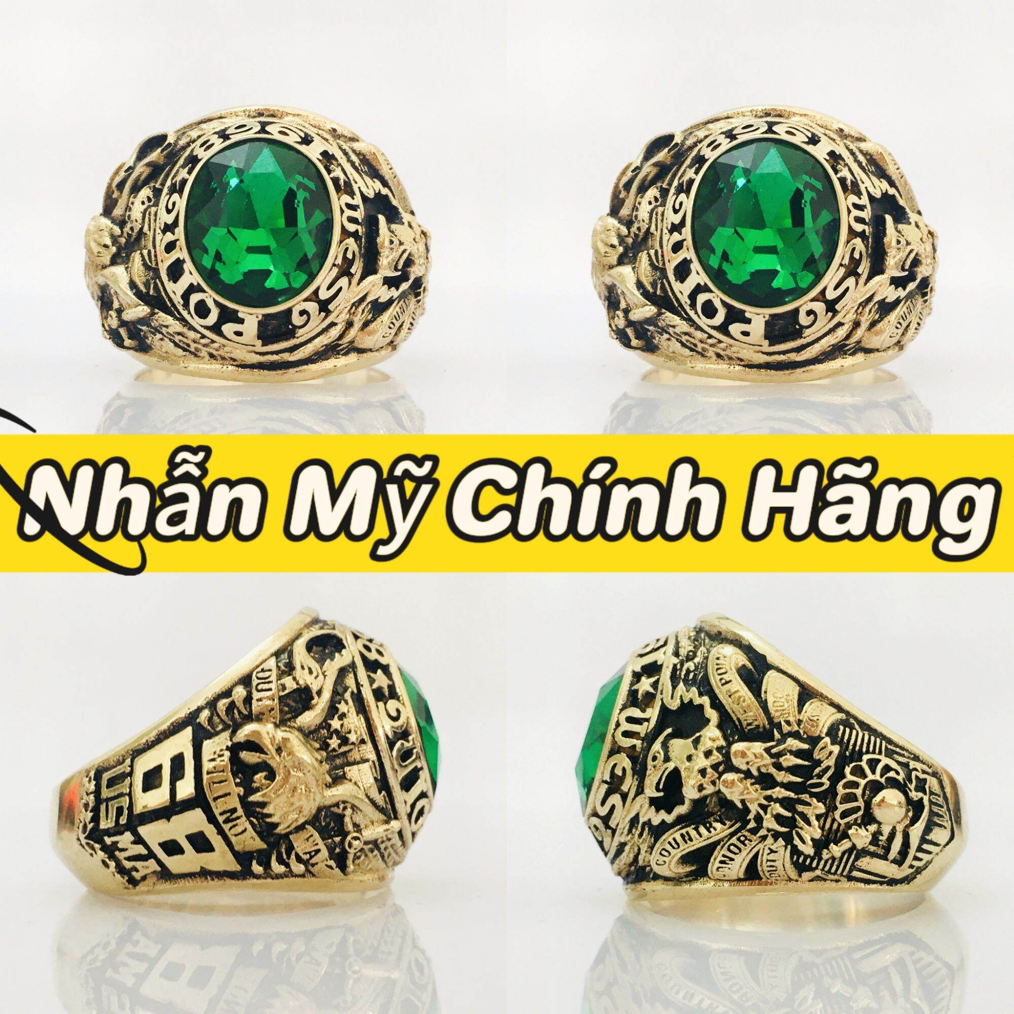 Nhẫn nam- nhẫn mỹ cổ xưa west point năm 1968