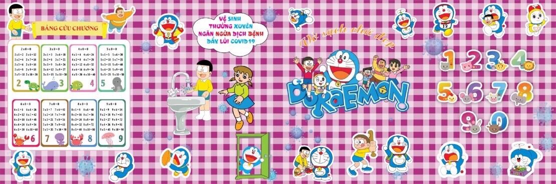 BÌA KÊ TẬP SÁCH MẪU DORAEMON
