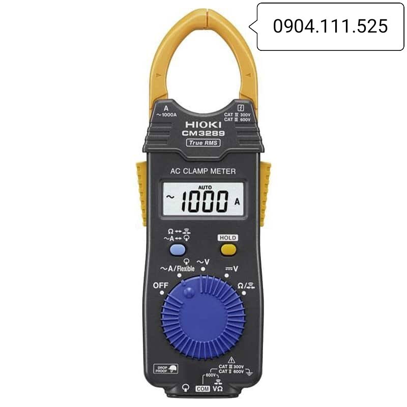 Ampe kìm đo dòng AC Hioki CM-3289 (1000A True RMS)
