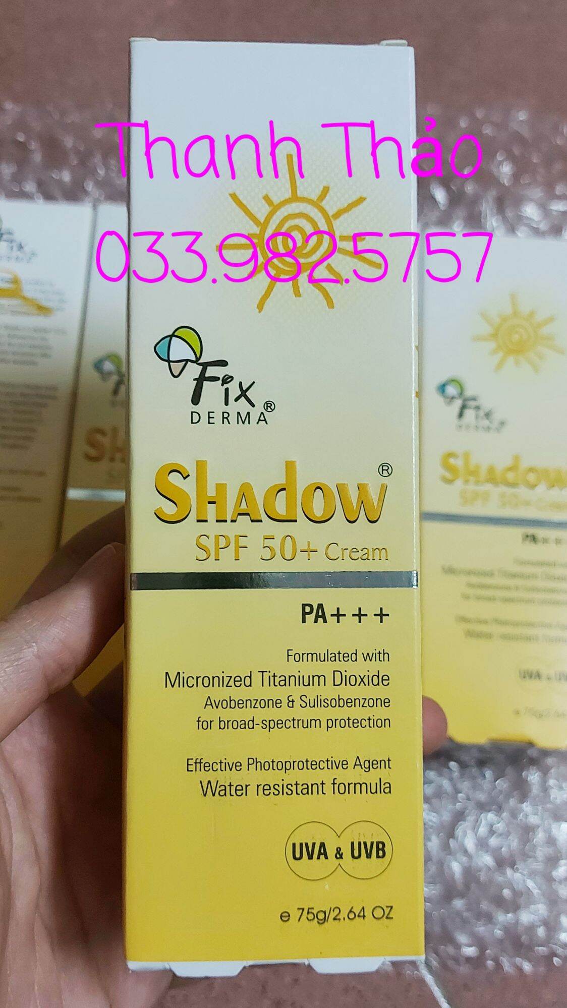 Kem Chống Nắng Fixderma Shadow SPF 50+ Cream (75g)