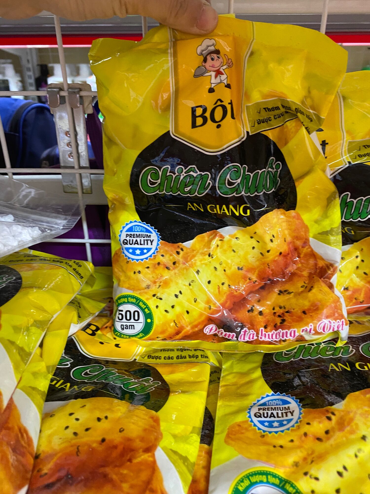 Bột chiên chuối thơm ngon đóng gói 500g