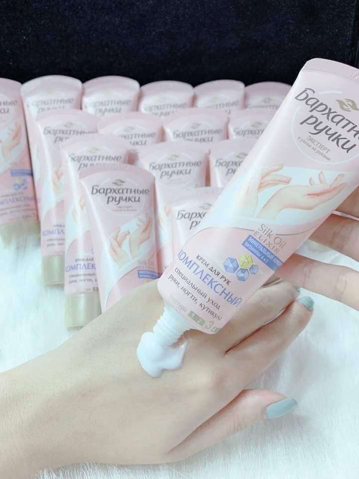 kem dưỡng da tay lụa của Nga