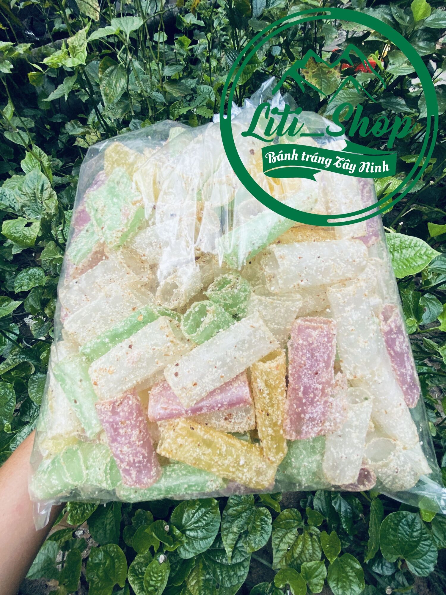 Bánh tráng cuộn Hạnh nhân 4 màu [500Gr]