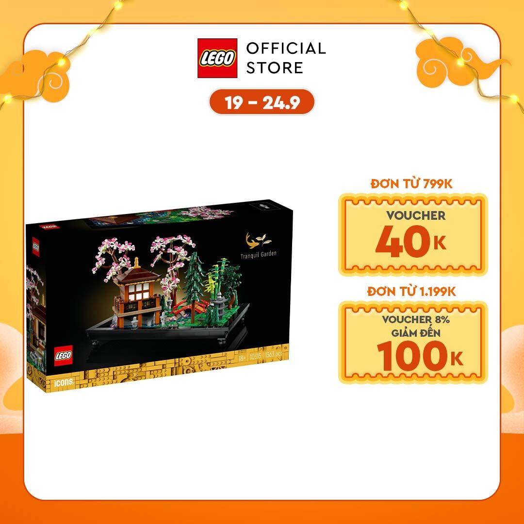 LEGO Icons 10315 Đồ chơi lắp ráp Khu vườn Tĩnh lặng