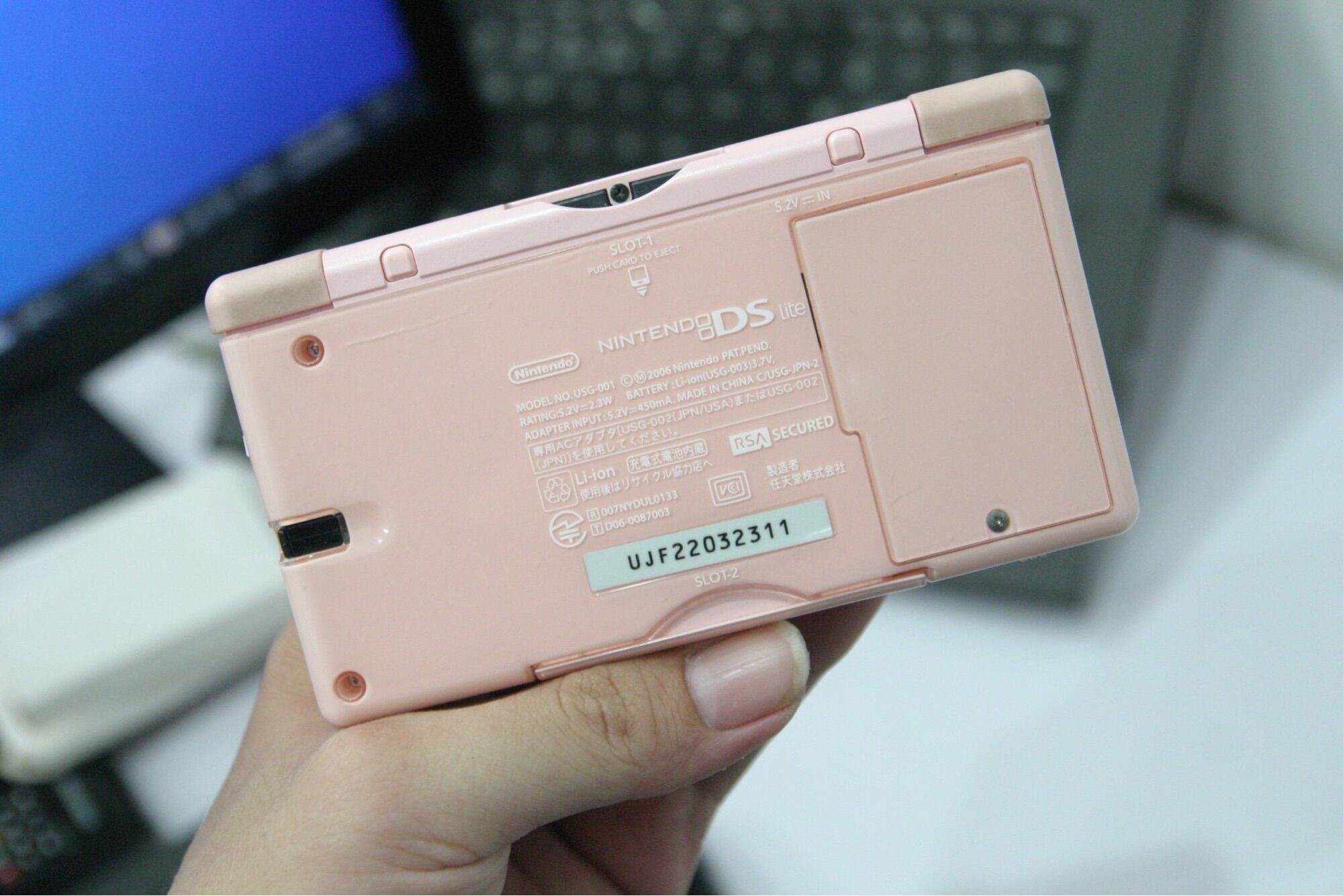 Máy Gameboy Ds Lite hồng 90%