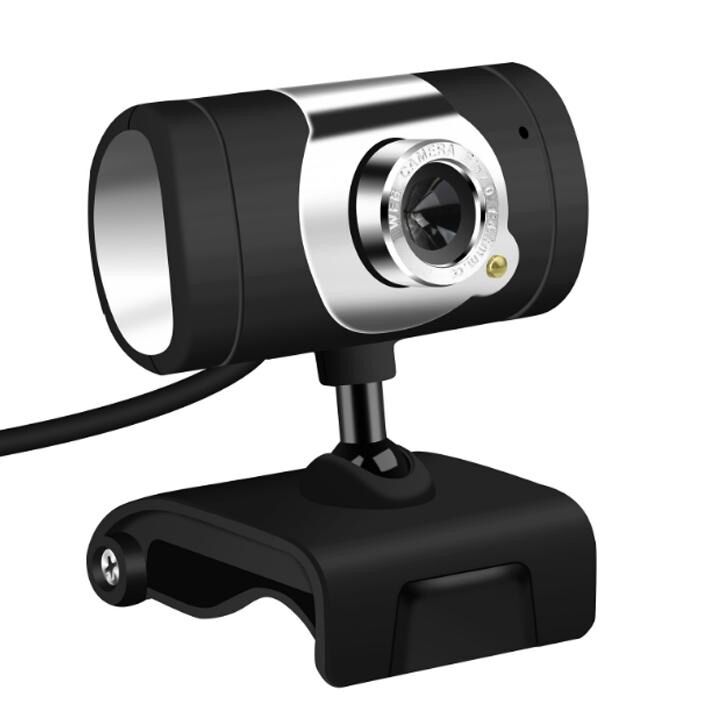 Webcam xoay có đèn led kèm micro tiện dụng