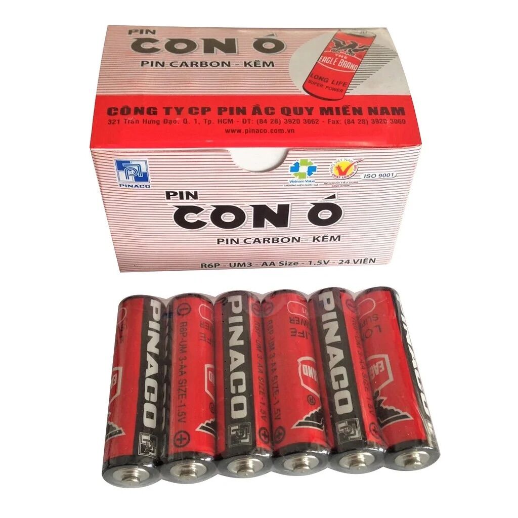 Pin tiểu AA Pinaco - Hiệu Con Ó 1.5V