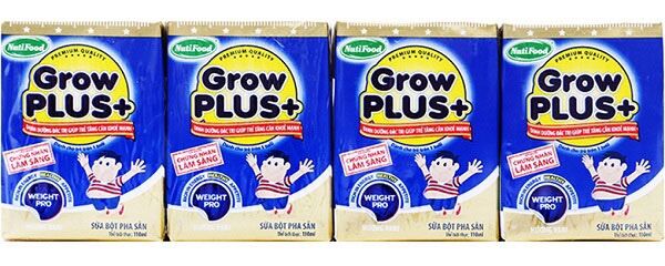 Sữa Pha Sẵn Nutifood Grow Plus Xanh 110ml ( Thùng 48 hộp )