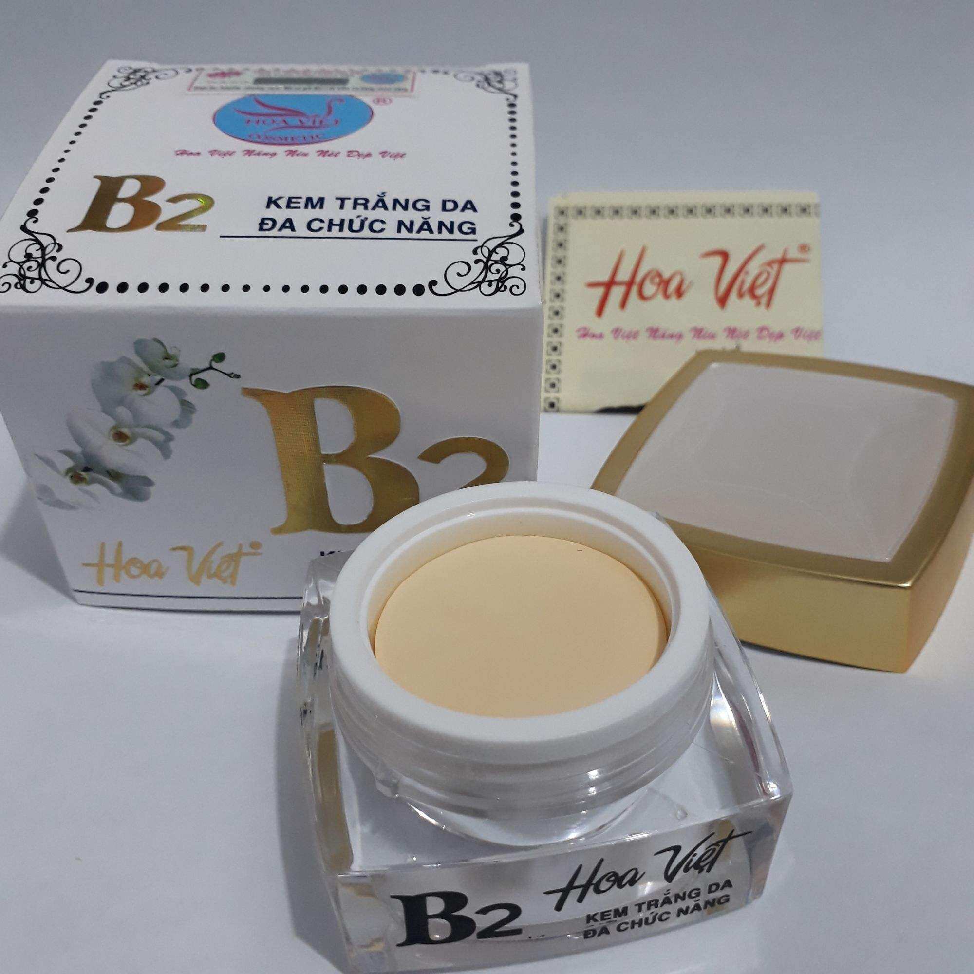 KEM TRẮNG DA ĐA CHỨC NĂNG B2 HOA VIỆT 10G, KEM B2 TRẮNG DA NGỪA LÃO HOÁ CHỐNG NẮNG