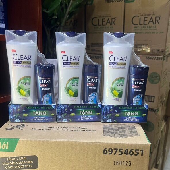 Dầu Gội Clear Bạc Hà tặng