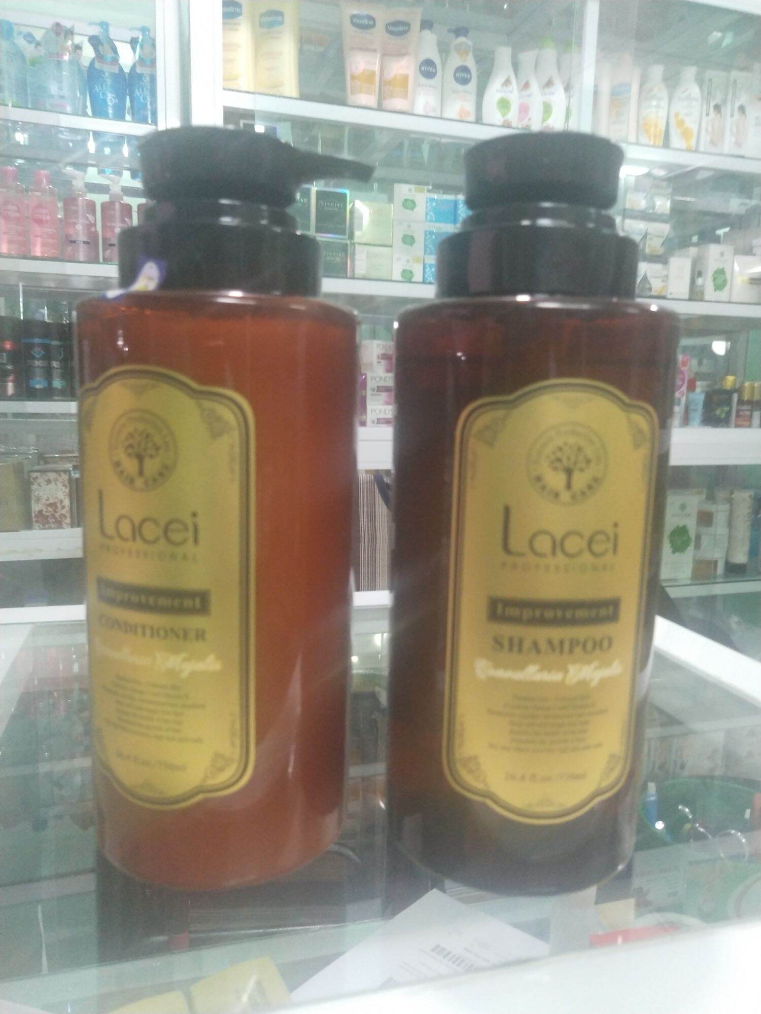 [COMBO] Dầu gội, dầu xả Lacei improvement (nâu) cho tóc khô hư tổn 750mlx2