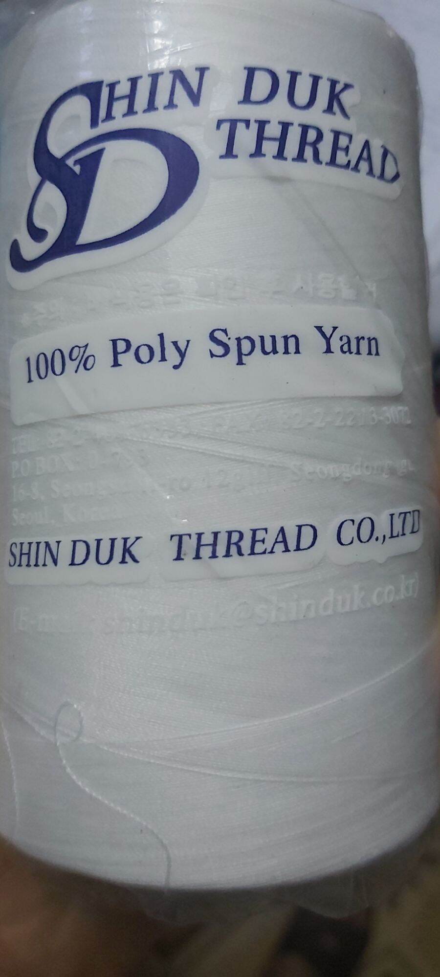 10 cuộn chỉ may công nghiệp, chỉ trắng
