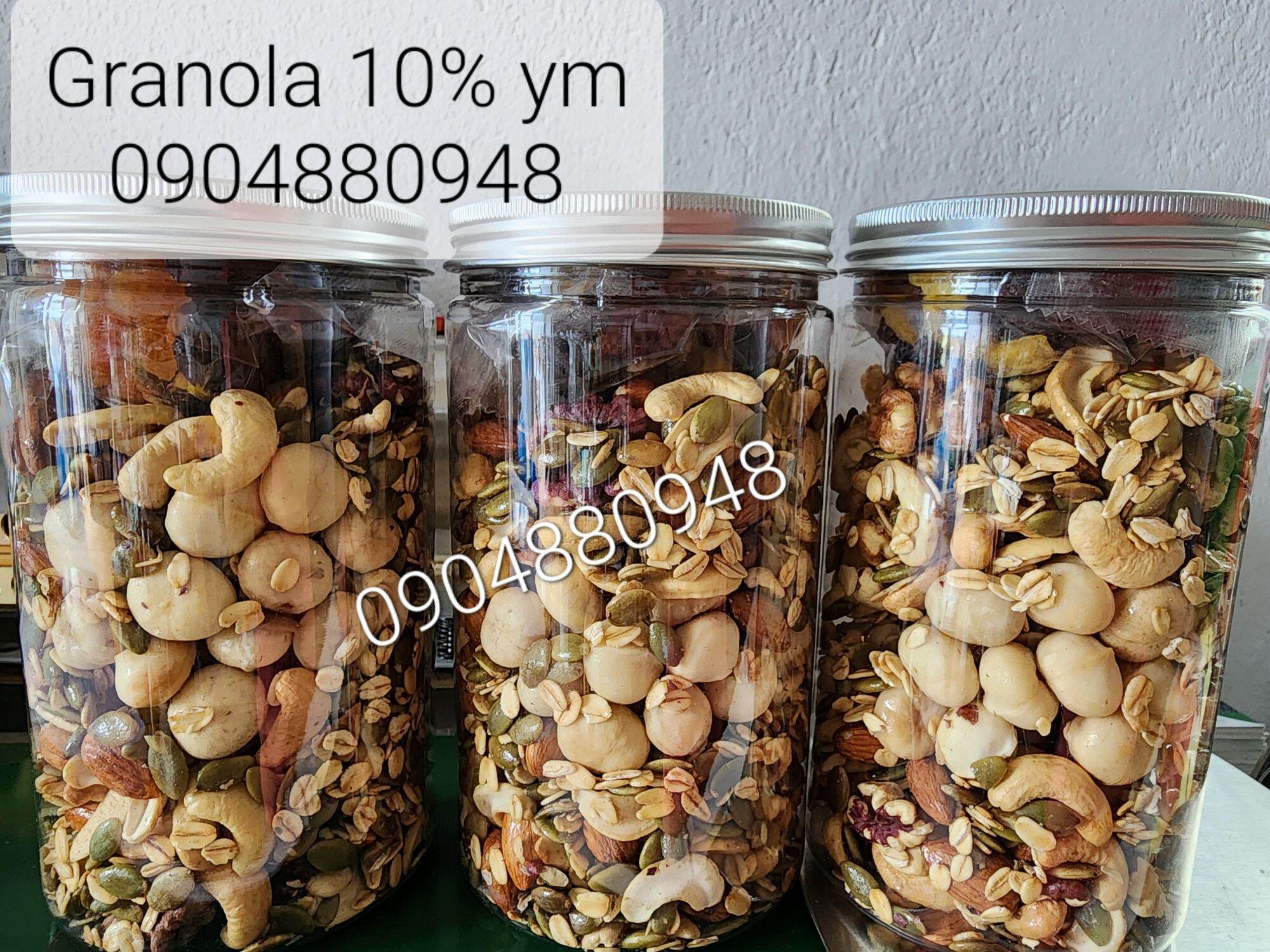 Granola -Handmade 100% không đường -  500gr