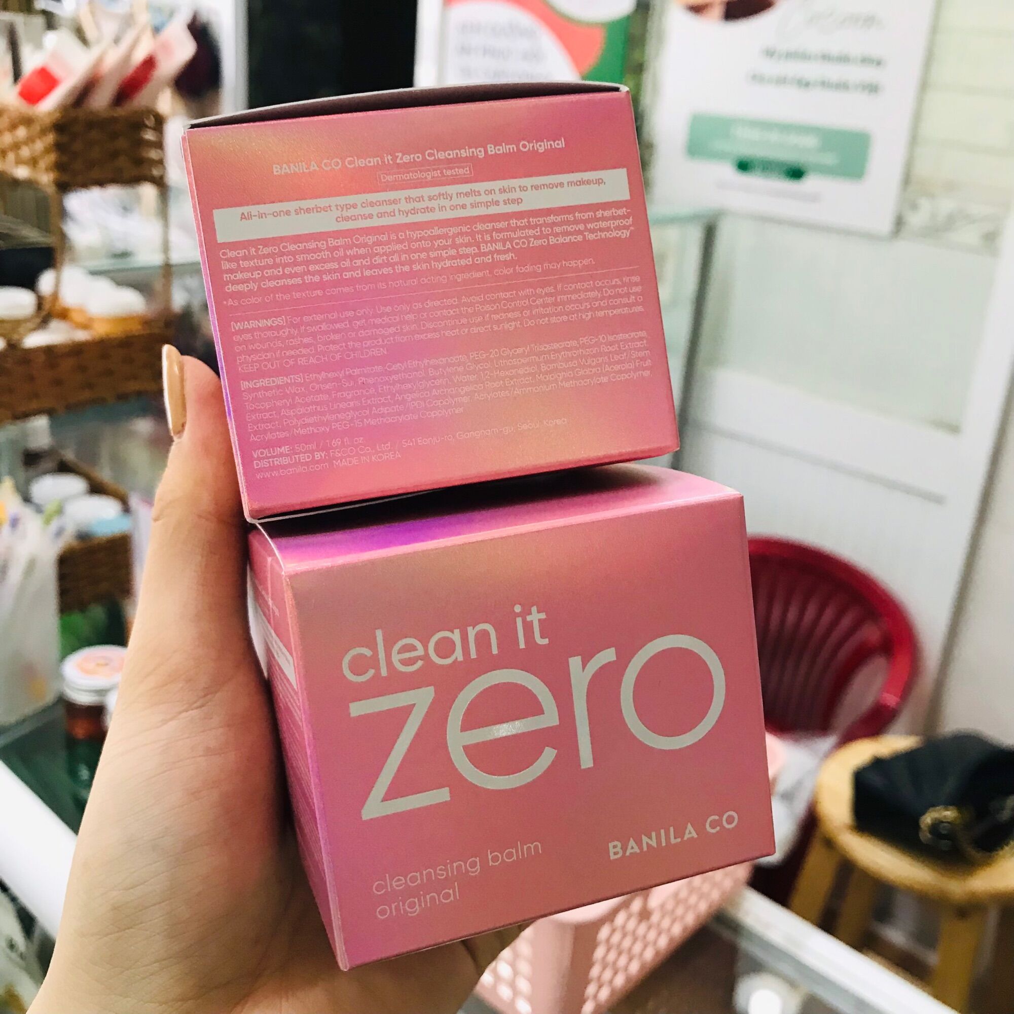 Sáp tẩy trang Banila Co Clean It Zero #Hồng 50ml