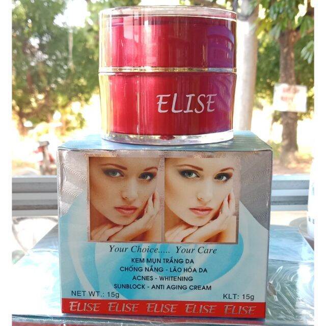 Kem elise mụn trắng da chống nắng giảm lão hoá da 15g