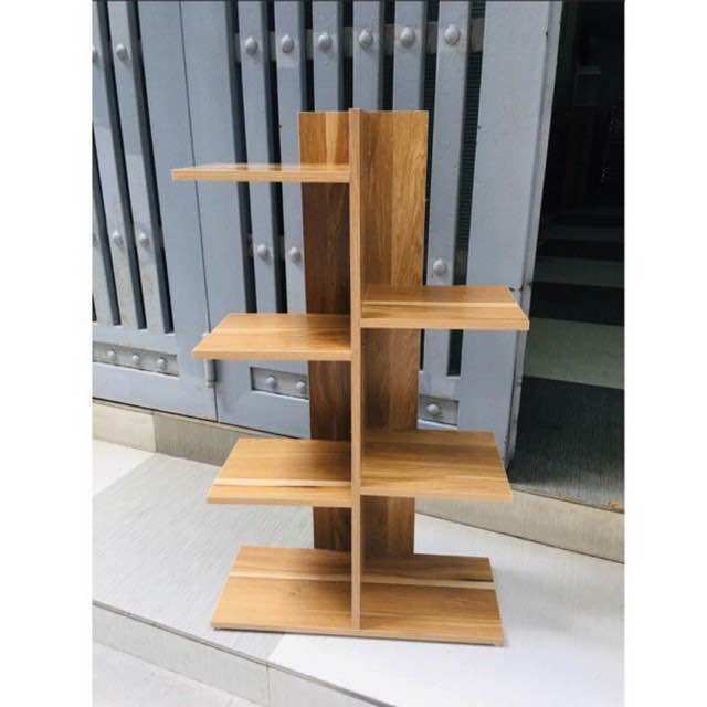 Kệ sách gỗ vuông 5 tầng