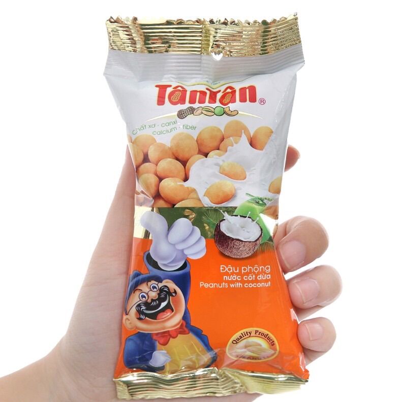 COMBO 5/10 GÓI ĐẬU PHỘNG TÂN TÂN NƯỚC CỐT DỪA 30G/GÓI