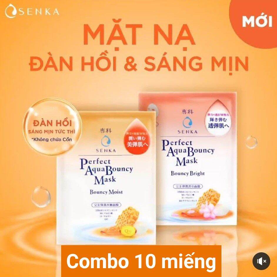 - Mặt Nạ Dưỡng Da Senka Perfect Aqua Bouncy Moist - Mặt Nạ Dưỡng Da Senka Perfect Aqua Bouncy Bright
