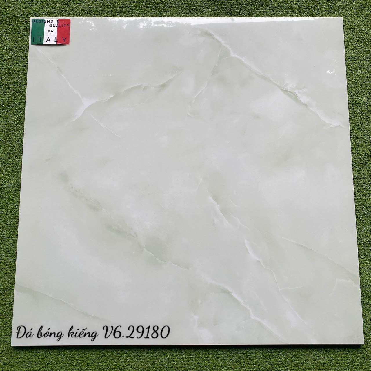 Gạch lát sàn đá bóng kiếng Prime 9020 kích thước 60x60 màu xanh ngọc