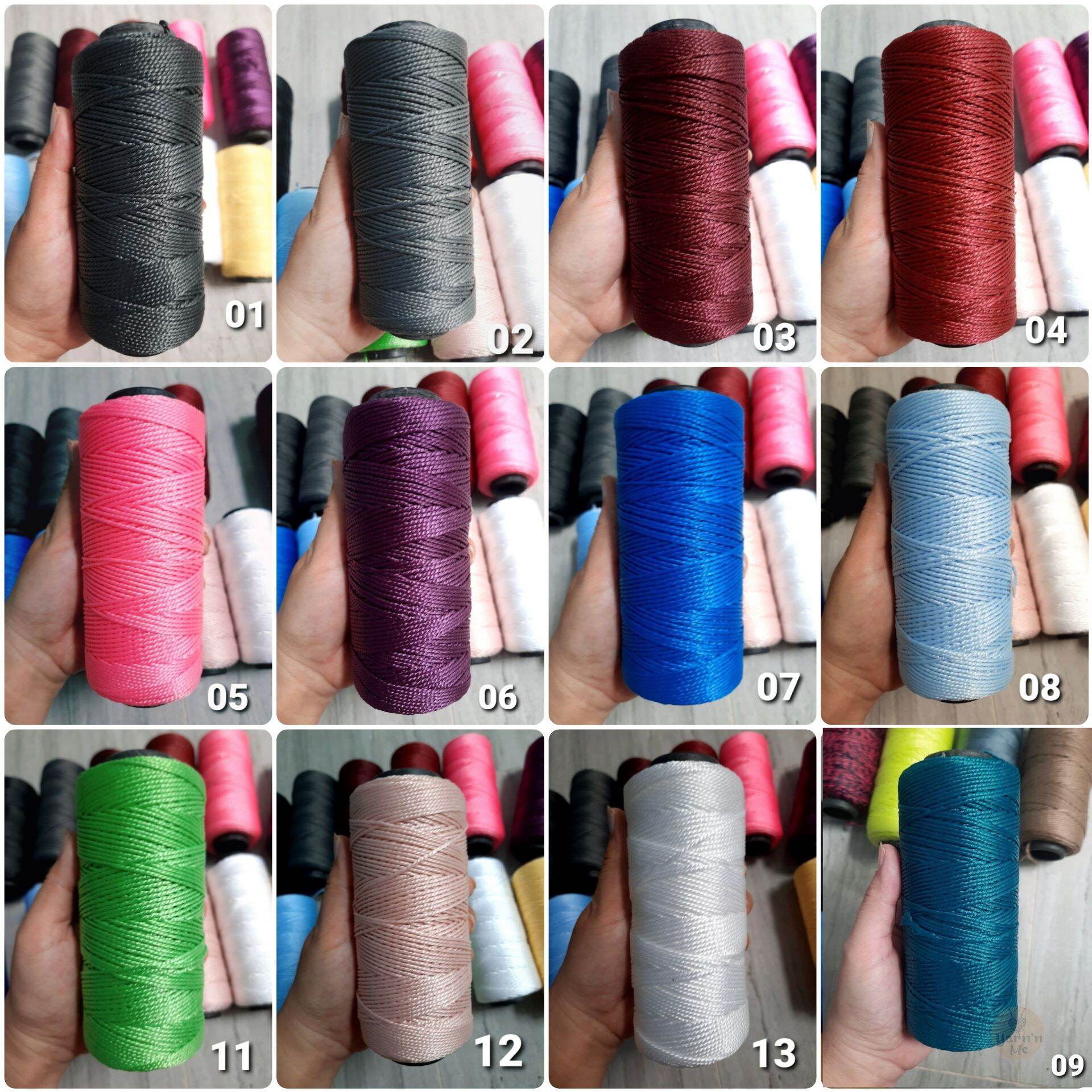 [01-24] Sợi thô Việt Nam xuất khẩu lõi đen 2.0mm bóng đẹp móc túi mũ