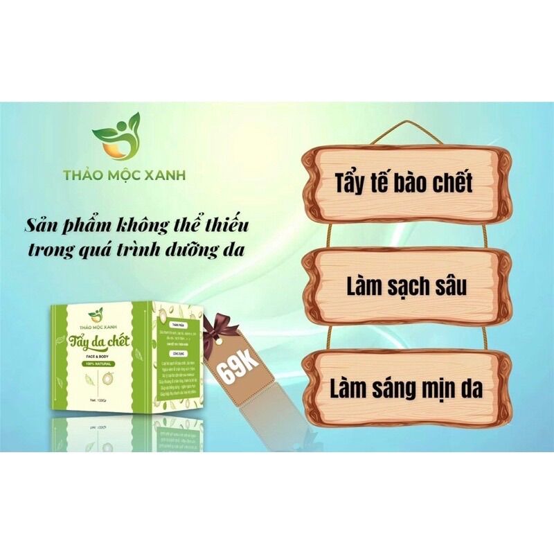 [Siêu Phẩm] Tẩy Da Chết Thảo Mộc Xanh 100g