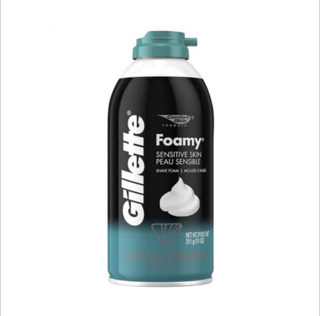 Kem Bọt Cạo Râu Gillette Cho Da Nhạy Cảm Foamy Sensitive Skin chai 311gr