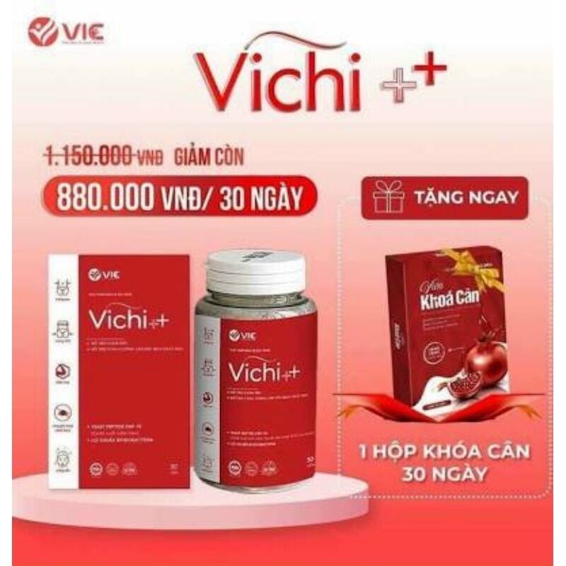 Giảm cân Vichi viên uống thảo mộc tư nhiên an toàn dành cho cơ địa khó giảm