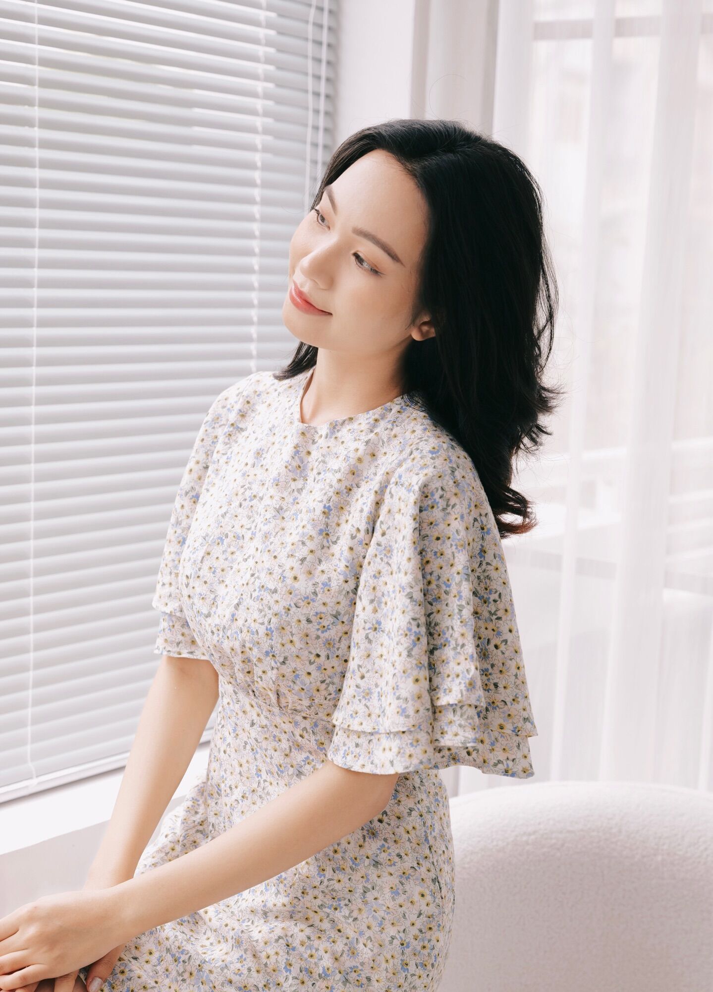 Đầm ngắn tay cánh tiên form A