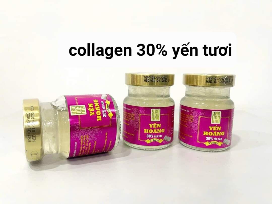 Yến Hoàng vị Collagen 30% yến tuơi