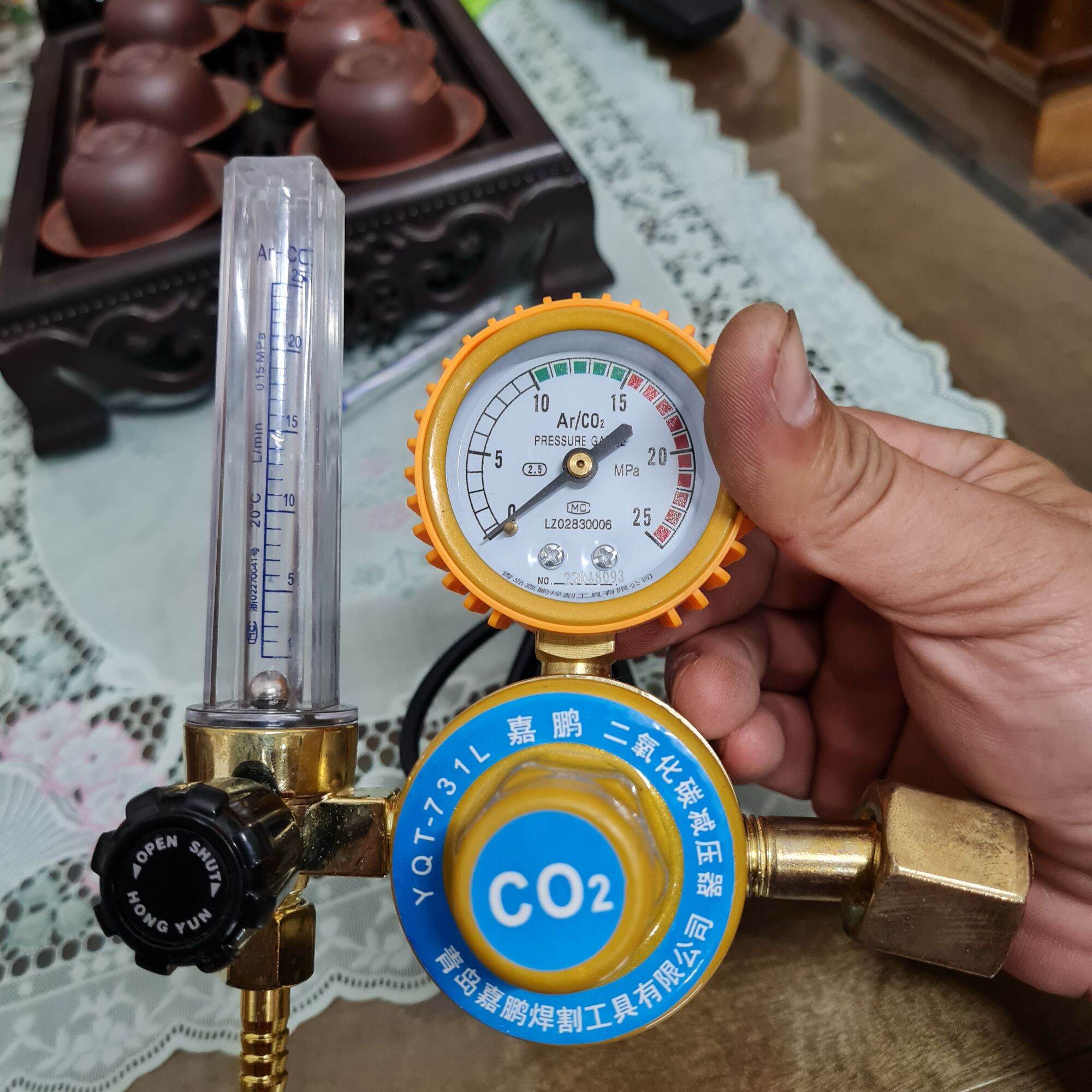Bộ van điều áp khí co2