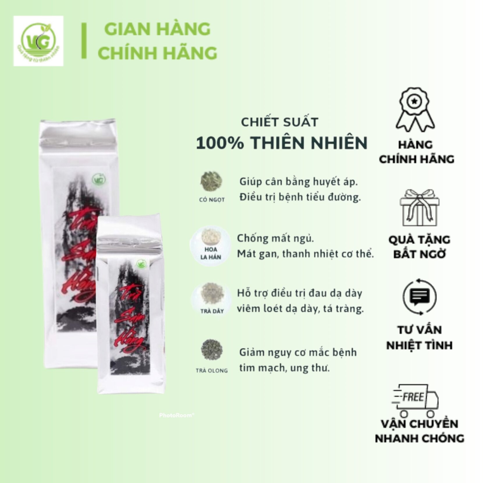 Trà Sam Hồng gói 500g Thanh nhiệt Mát gan Ngủ ngon