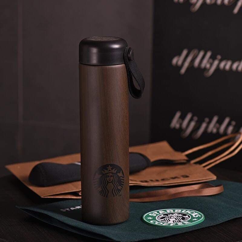 Bình giữ nhiệt Starbucks Wooden vân gỗ 🚛 FREESHIP🚛 Dung tích 500ml