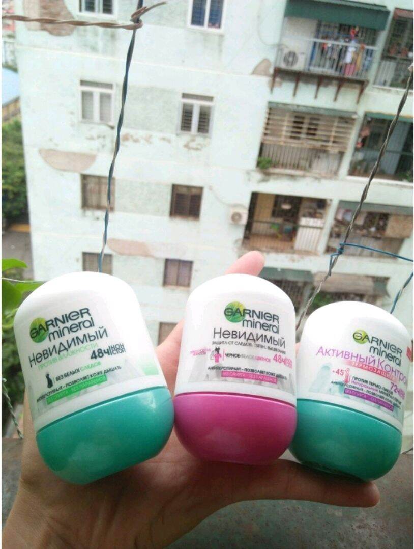 Lăn khử mùi Garnier Mineral 48H 50ml - Khử mùi diệt khuẩn - Hàng Đức chính hãng