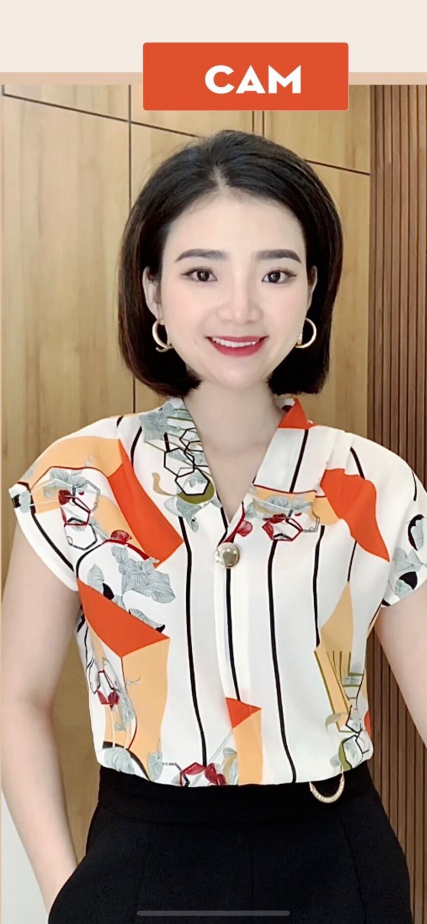 Áo Sơ Mi Vải Voan Lụa Hoa Cao Cấp M1