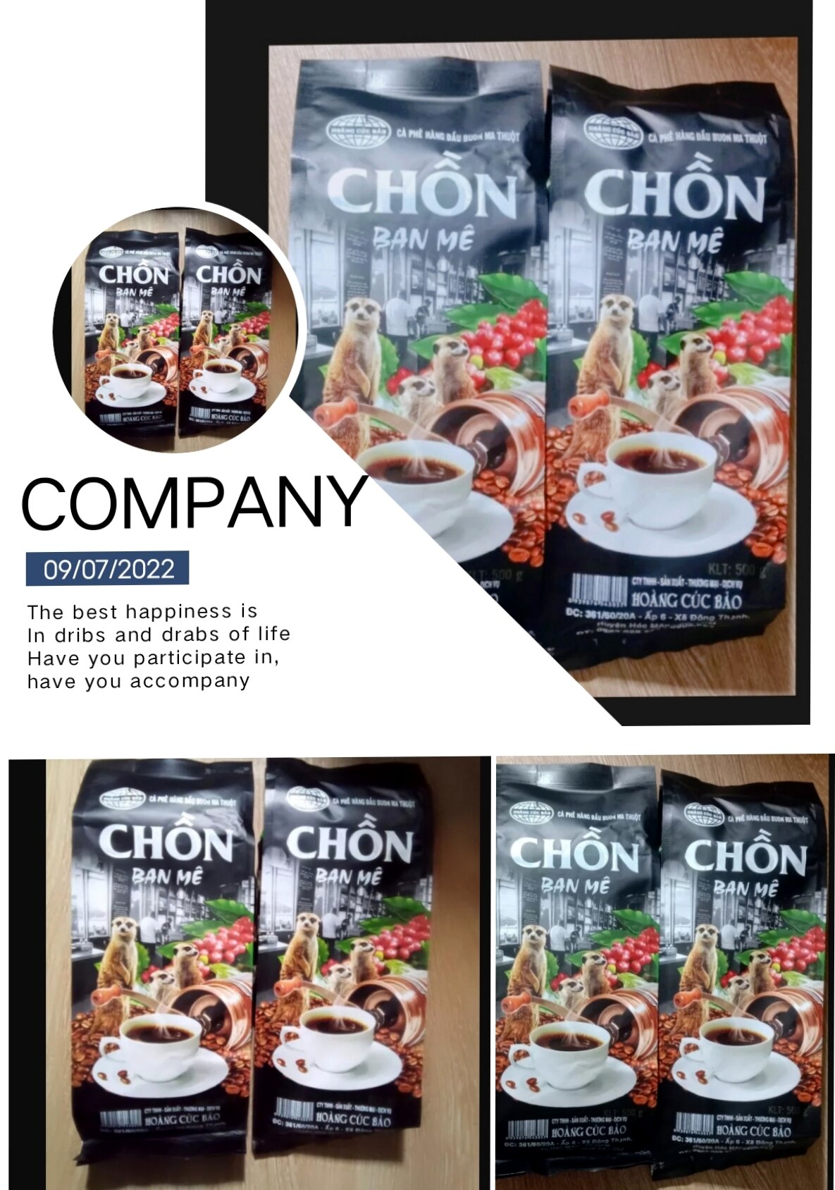 _Combo 2gói cafe Chồn Ban Mê siêu ngon 1kg