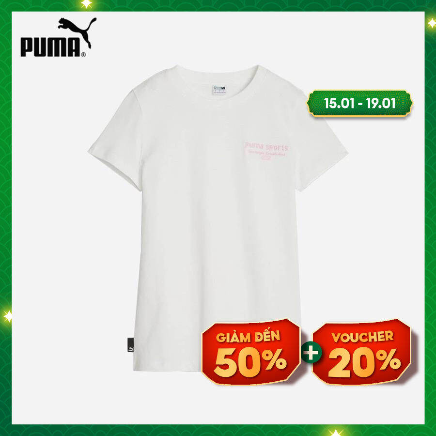 PUMA Áo thun thể thao nữ Team Graphic - 62143765