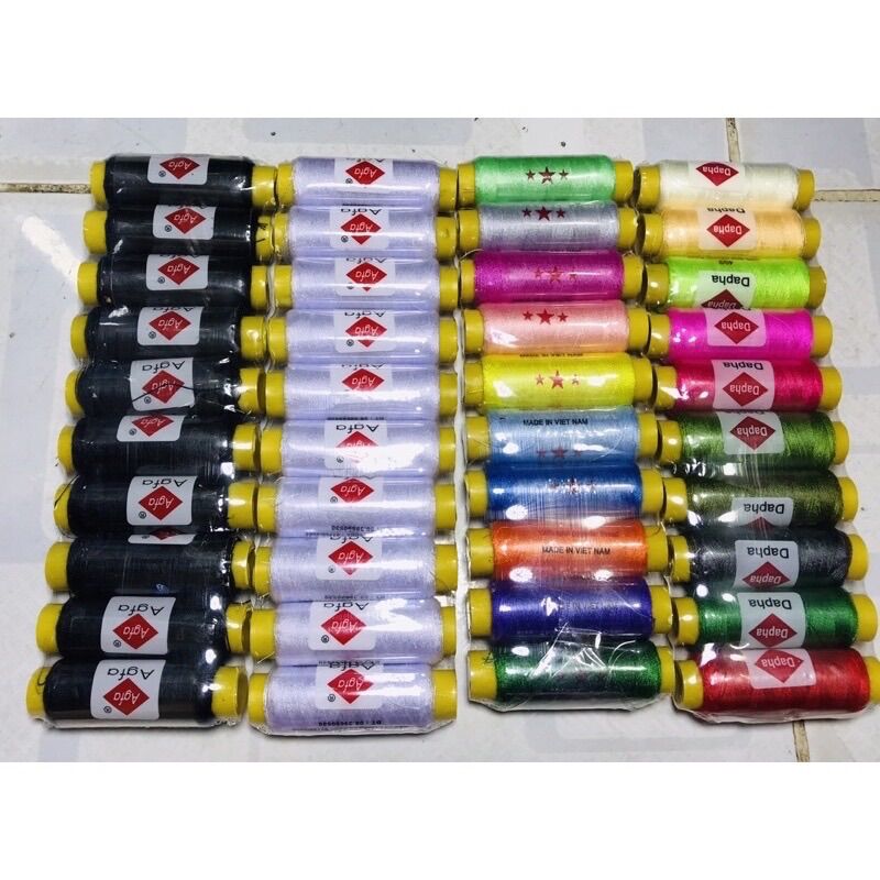💝lốc 10 cuộn chỉ may nhiều màu