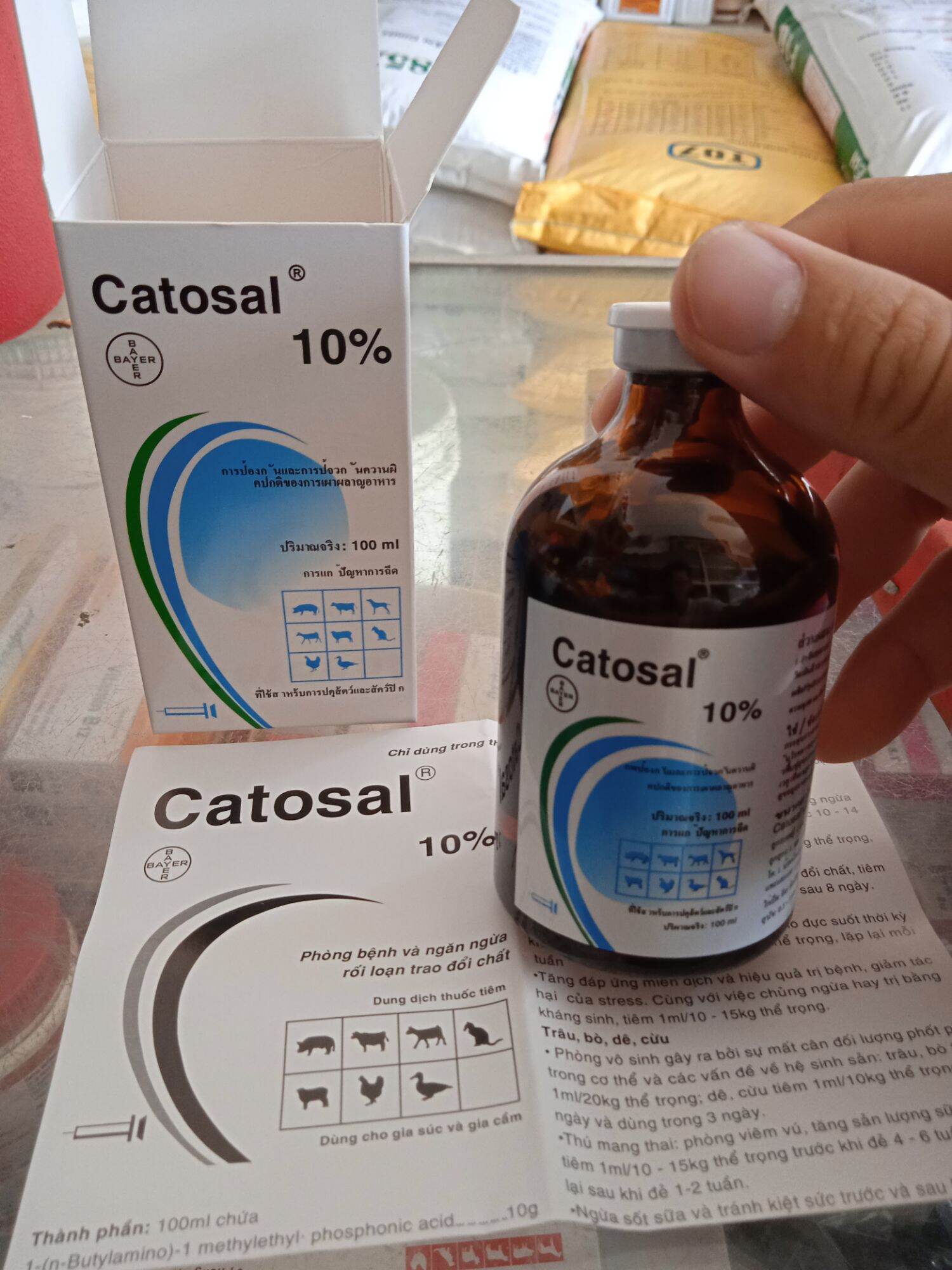 Catosal bồi bổ sức khoẻ vật nuôi, hổ trợ phục hồi thể lực